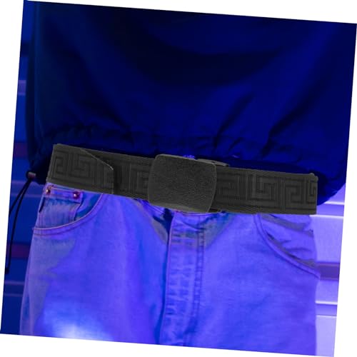 Outdoor Men's Casual Reversible Canvas Belt Adjustable Polyester Waistband Plastic Buckle for Leisure and Sports2