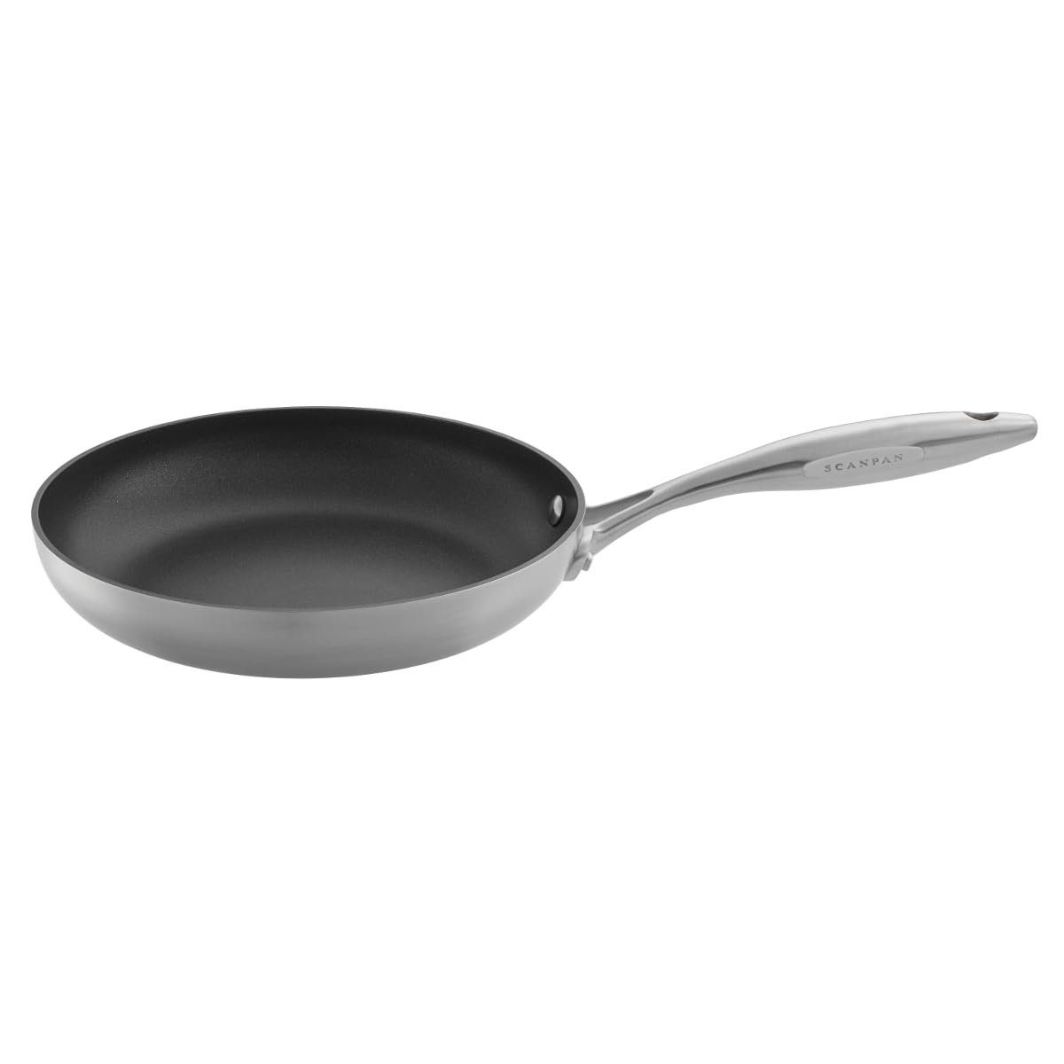 Scanpan Patelnia Ctx Patelnia ze Stali Szlachetnej z Powłoką Tytanowo-Ceramiczną -, 24 cm indukcja