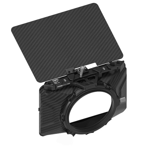 Fotga Mini Lightweight 4x4 4x5.65 Clamp-on Lens Matte Box for DSLR Mirrorless Camera A7 A7R A7S II III IV Z6 Z7 II R3 R5C GH6 BMPCC 4K 6K,Fits 52mm/55mm/58mm/62mm/67mm/72mm/77mm/82mm Lens & Filter