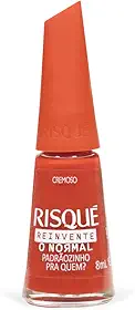 Risqué Esmalte Vermelho Cremoso Padrãozinho Pra Quem? 8Ml