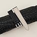 Handdn Handmade Black Alligator Lining Pearl White Epsom Leather Watch Band,Quick Release Leather Watch Bands 16mm 18mm 19mm 20mm 22mm For Men And Women