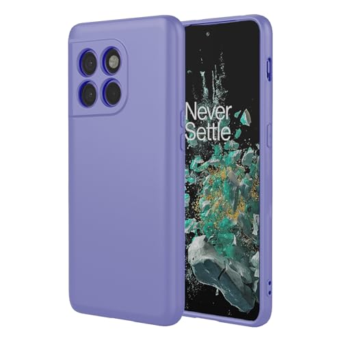 Coque OnePlus 10 Pro haut de gamme violette avec doublure en microfibre