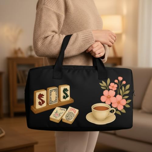 Set Completo de Mahjong Americano con Estera y Accesorios miniatura 6