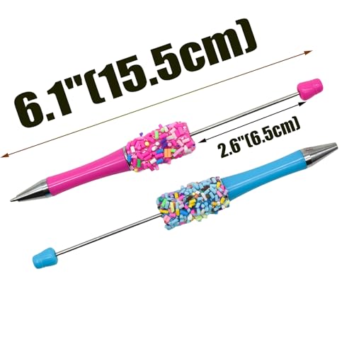 Lopenle Pack 12 Bolígrafo Gel con Cuentas Coloridas miniatura 2