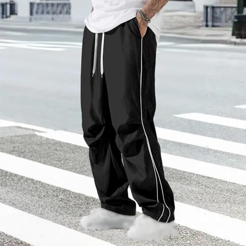 WENKOMG1 Mens Athletic Pants, Casual Loose Fit Open Bottom Workout Basketball Sweatpant, M-3XL2