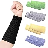 yeeplant 5 Paar kühlende Armstulpen mit UV-Schutz, gestrickte Kompressionsunterarmschützer für...