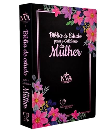 Bíblia de Estudo Para o Cotidiano da Mulher, NVA, Capa Dura Preta...