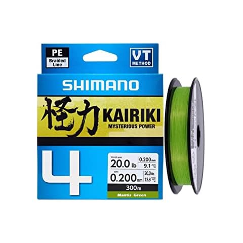 SHIMANO Tresse 4 Brins Kairiki 4 Mantis Green 150m Cover