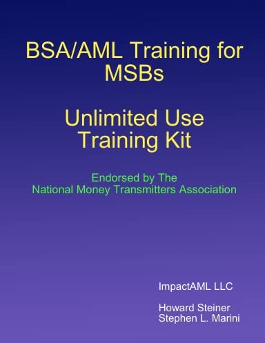 BSA/AML Training for MSBs - Unlimited Use Training Kit (English ...