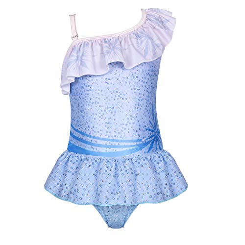 Image of Jurebecia Princess Two Piece Swimsuit for Girls Ruffle Sleeve Bathing Swimwear Baby Girls Takini 2-10 Years