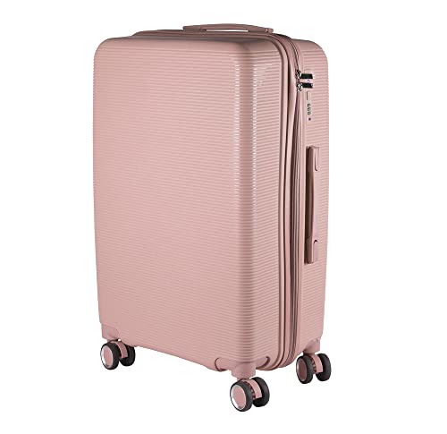 Mala de Viagem Media em Polipropileno 4 rodas 360 - AeroMalas Capadócia (Rose)
