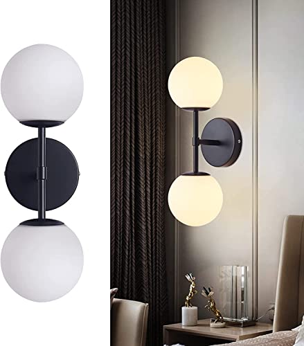 Image of SINOMAN Wall Lights for Living Room Modern Wall Lamps for Home (Double Wall Light, with Bulb) Metal