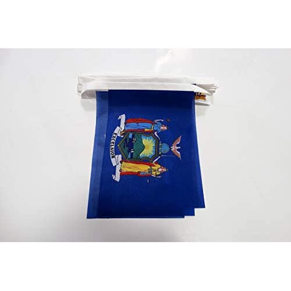 AZ FLAG New York Bunting 20 ft 20 flags Light Polyester