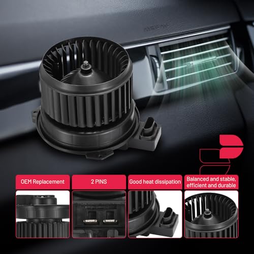 Image of BDFHYK AC Heater Blower Motor Fan Compatible with Honda 2009-2015 Pilot V6 3.5L Sport Utility,HVAC Blower Motor Assembly Replacement for 79220-SZA-A01 75126 700297