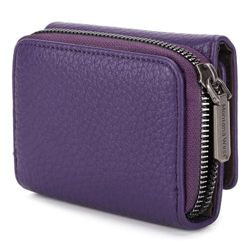 Image of Montana West Women's Wallet Trifold Small Wallets Ladies RFID Blocking Wallet with Zipper Coin Pocket