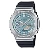 G-Shock Casio G-Steel Reloj con correa de resina negra con esfera azul conectada solar – GBM2100A-1A2, Azul, Moderno