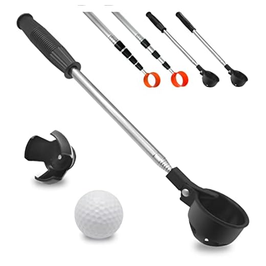 Golf Ball Retriever,Golf Ball Retriever For Water Telescopic,Max 7Ft Portable Stainless Ball Retriever Tool Golf,With Golf Water Ball Retriever For Putter,Golf Accessories Gifts For Men Women