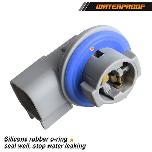 Ndrush License Plate Light Sockets Wiring Harness Plug Connectors Replacement Compatible With 2003-2018 Dodge Ram 1500 2500 3500, Pack Of 2 #TOP1