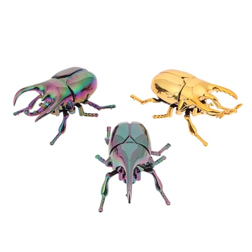 Wind Up Beetle Bionic Toys Creative Prankster Juguetes de Insectos Animados Modelo Escarabajo Batalla Infantil Insecto de plástico Prank Creativo Prop para niños y niñas Favores de Fiesta