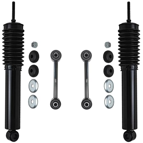 Image of Detroit Axle - RWD Front Shock Absorbers Kit for 1999-2019 F-250 F-350 Super Duty 2000-2005 Excursion 2 Shock Absorbers 2 Sway Bar End Links 2001 2002 2003 2004 Replacement