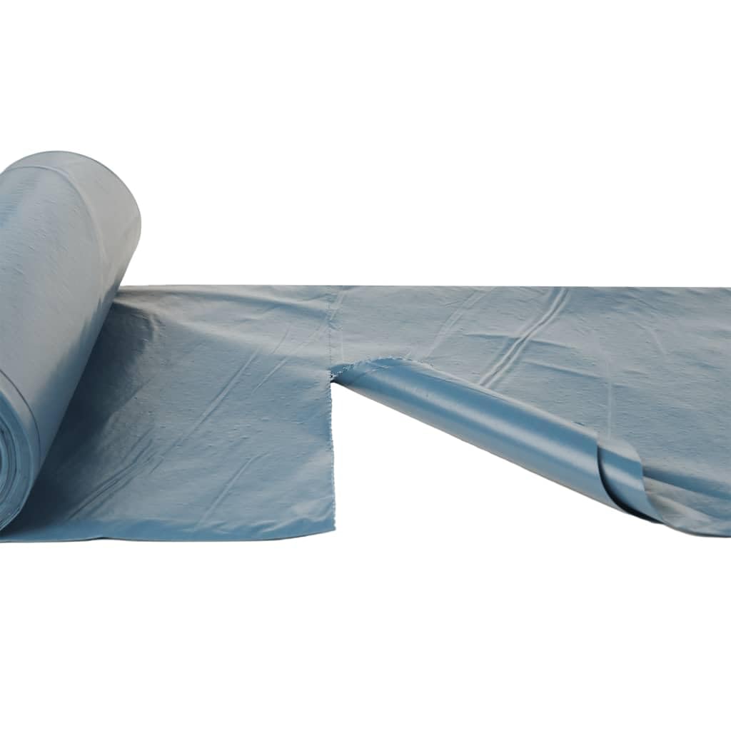 Müllbeutel, 240 l, 100 Stück, blau, große Kapazität, aus robustem LDPE, reißfest, für Hausmüll, Gartenabfälle, Gartenabfälle, Gartenabfälle, Design mit Bruchstelle