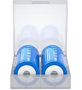 LCLEBM 1450mah 3.7V 15A Button Top Battery, High Capacity Rechargeable Battery for 18350-2 Pack