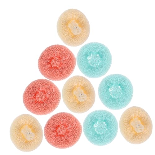 Ciieeo Kitchen Scrub Pads Set 10 Pieces Dish Scrubbers for Cleaning Utensils Random Color