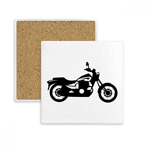 Évitez les taches d'eau avec le sous-verre absorbant en pierre illustration moto noir - 2
