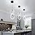 MAYNA Spiral Led Pendant Light Fixture,Modern Led Chandelier, 6000K Adjustable Height Hanging Light Fixture for Kitchen Living Room Bedroom Cafe Table, 1 Pack (Black)