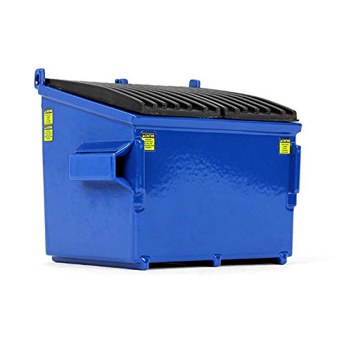 Refuse Trash Bin modelo diecast azul 1:34