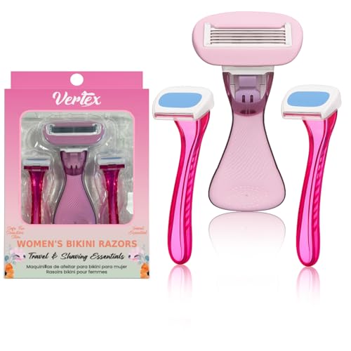 Bikini Razors Shaver For Sensitive Skin For Women Pubic Hair Lines Women's Disposable Under Arm Razors No Irritation Trimmer
