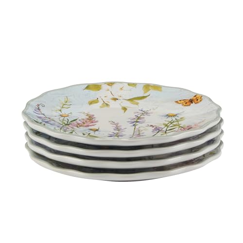 image for Certified International Easter Meadow 6-Inch Canape Plates,Set of 4 �