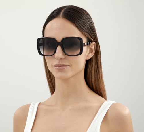 Gucci Casual Round Sunglasses, Black-Black-Grey, 563