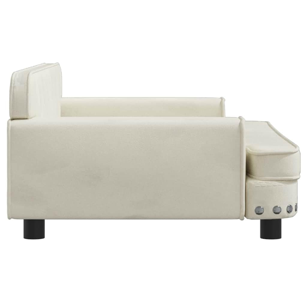Legowisko dla psa, aksamitne, z podwyższoną krawędzią, 90 x 53 x 30 cm, antypoślizgowa sofa dla psa i przytulne miejsce do odpoczynku, przyjazne dla stawów, zdejmowany pokrowiec dla