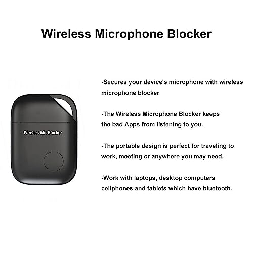 image for Honwally Wireless Microphone Blocker - Mic Privacy Protector for iPhon