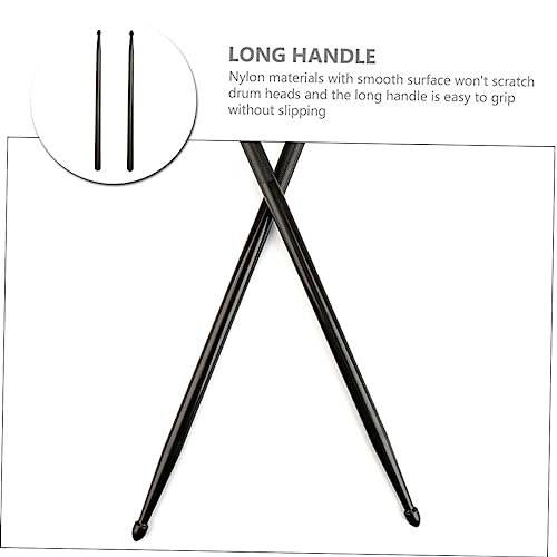 Par de baquetas de nylon para percusión con mango antideslizante miniatura 6