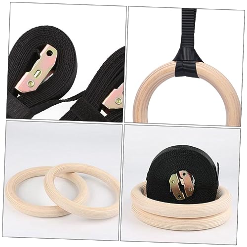 Anillas Gimnasia de Madera con Correas Ajustables miniatura 3