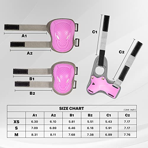 LANOVAGEAR Casco Bici Protezioni Set per Bambini