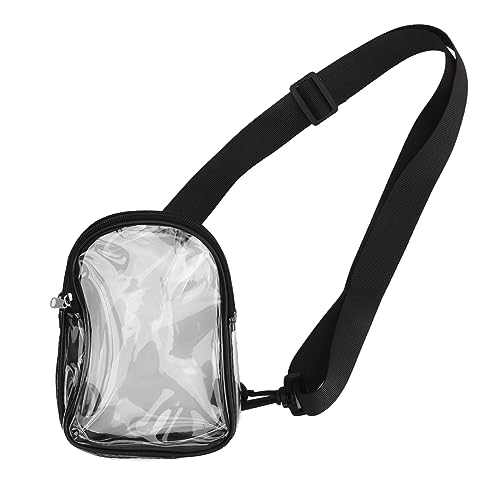 GIFTER Fashion Transparent PVC Bag Waterproof Large Capacity with Adjustable Breathable Straps Clear for Work Travel Beach Gym Concerts