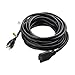 [UL Listed] Cable Matters 16 AWG Heavy Duty 13A Power Extension Cord - 25ft, 3 Prong Power Cord Extension, NEMA 5-15P to NEMA 5-15R, Black