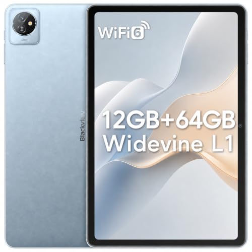 Blackview Tab70WiFi Tablet Android, Tablet 10 Pulgadas,RAM 8GB+64GB,WiFi6 Tablet Android Memoria expandible 2TB por TF, procesador 2,0GHz, BT5.0, Certificado Google GMS y Widevine L1, Jack 3,5mm