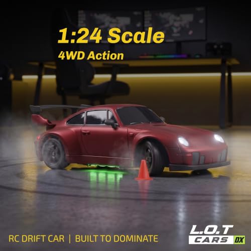 L.O.T TOYS Store L.O.T TOYS Flare RC Drifting Car 4x4, 20Kmph, Red - Image 3