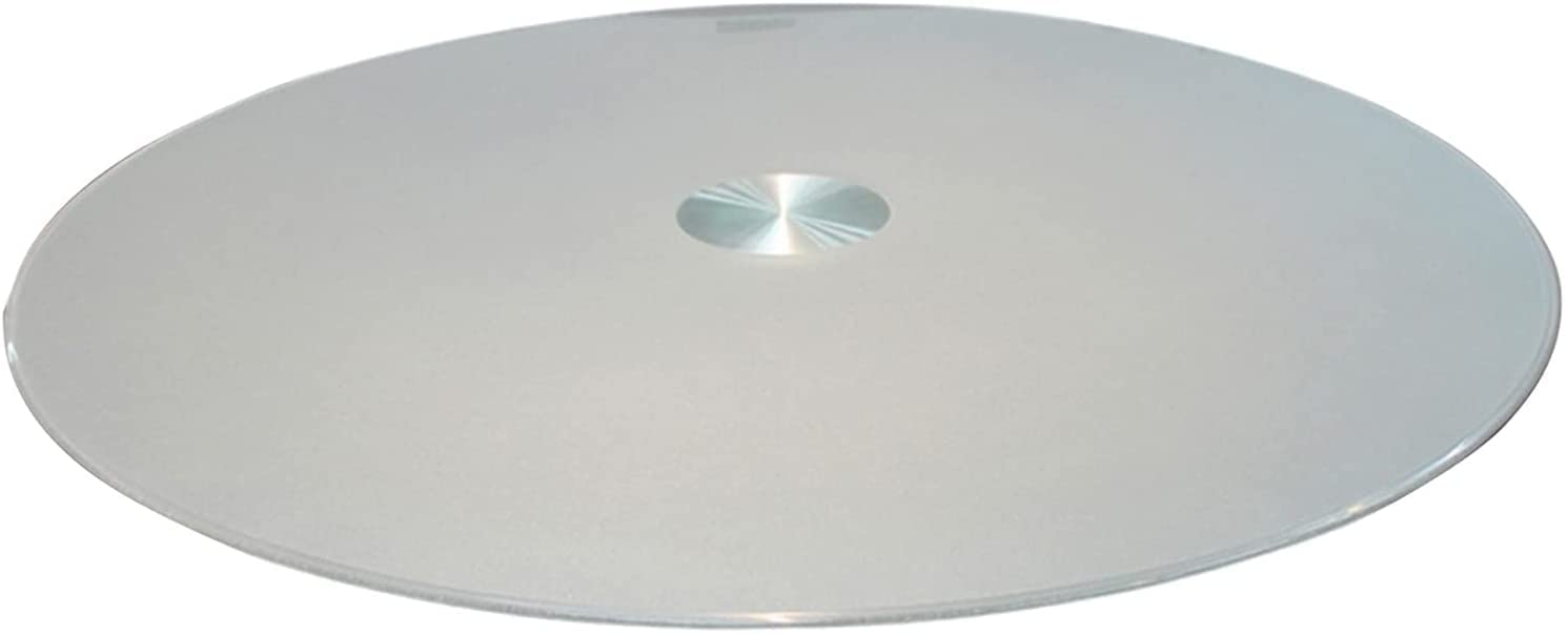 Plateau tournant en verre trempé pour table à manger, grand plateau tournant Lazy Susan, plateau de service rond de 80 cm, verre trempé antidéflagrant, stable et difficile à incliner (10 mm 70 cm