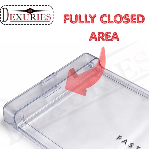 Image of DEXURIES Glossy Crystal Clear Dual Layered Freezer Door ICE Cooling for Whirlpool Direct Cool Single Door Fridge /Refrigerator (Round Lock) Match Size & Shape (Whirlpool Gen-Y Size 36CM X 18.8CM)