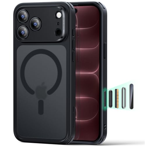 ESR Classic Hybrid Funda para iPhone 18 Pro Max/17 Pro MAX, Negro Mate