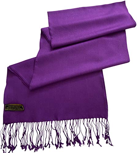 Bufanda para hombre morada de color liso para cara y cuello CJ Apparel 4