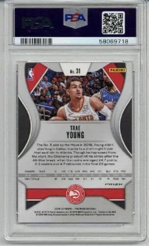 2019 PANINI PRIZM RED ICE #31 TRAE YOUNG BASKETBALL CARD ATLANTA HAWKS PSA 10
