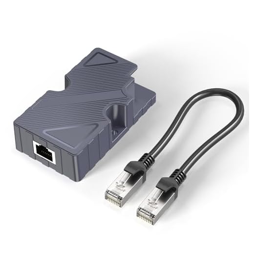 XLTTYWL Injetor Starlink PoE, kit adaptador Ethernet Starlink com cabo Ethernet para antena satélite Starlink V2 – RJ45, T568B Pinout, 10/100/1000 Mb/s, -20 a +55 °C Temperatura operacional