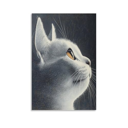 Cuadro en lienzo Azul ruso pintura mural decorativa 50x75 cm