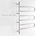 Man-hj Portasciugamani Stand Hot Warmer for Bagno a Riscaldamento Stendino Collegare Cablaggio Curvo Bar Specchio Polacco Acciaio Inossidabile radiatore 6 Bar